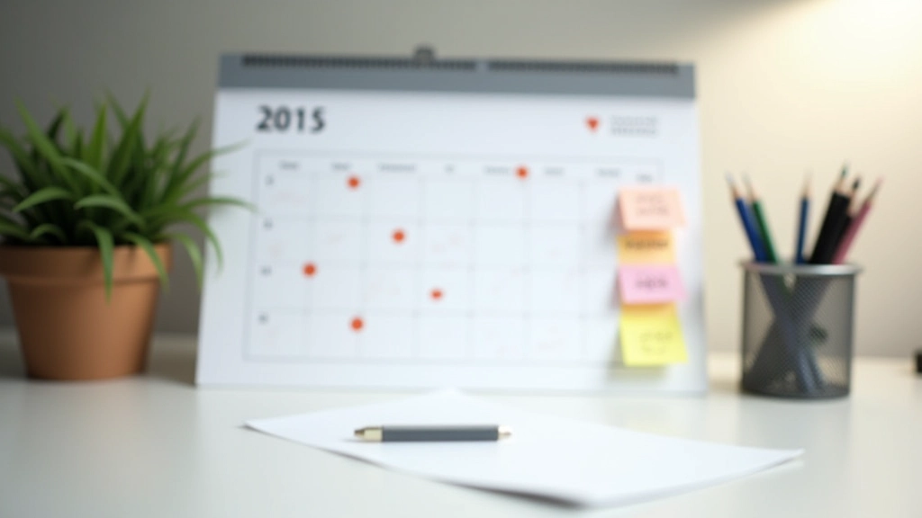 Calendrier de révision des risques économiques avec jalons trimestriels